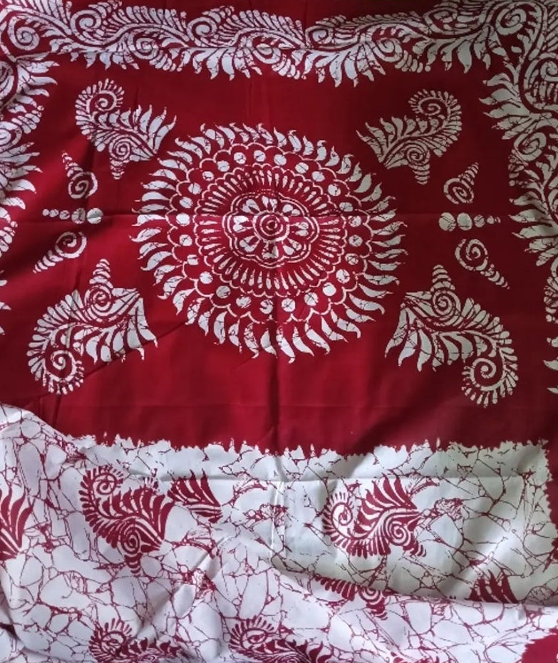 ETHNIC PURE COTTON MULMUL SARI WITHOUT BLOUSE