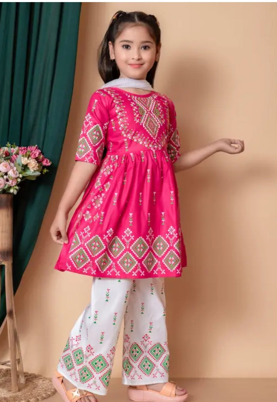 Girls plazo and dress
